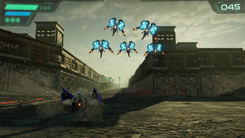Landmaster en una fase terrestre de Star Fox para Switch 2