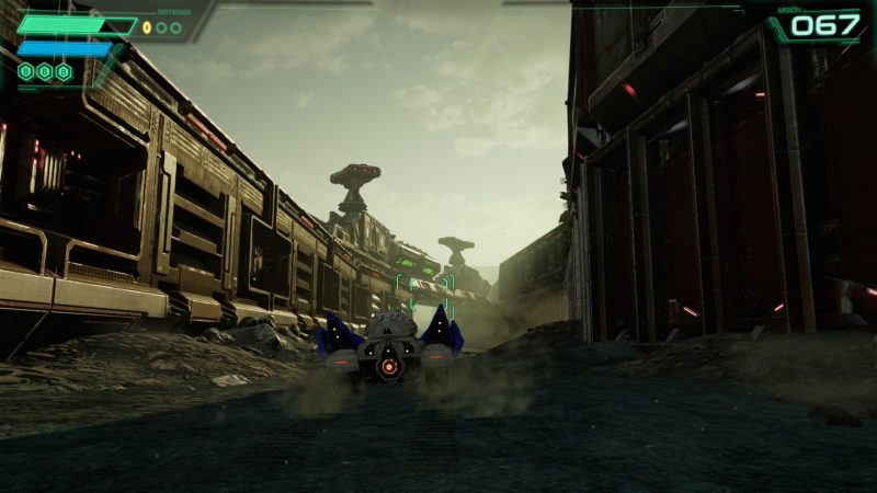 Landmaster siguiendo al tren en Starfox
